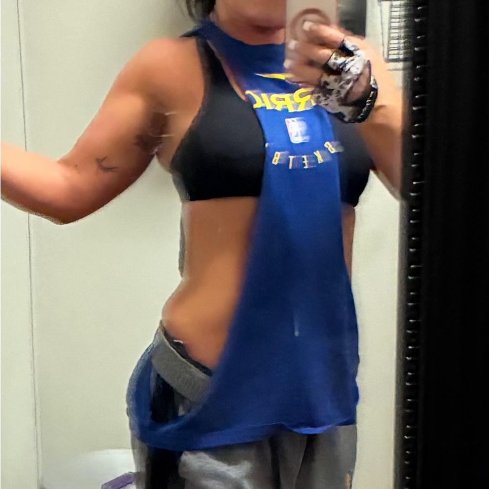 Vibrant Blue Muscle Tee for Women